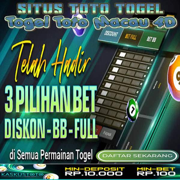 KASKUSTOTO: Daftar Situs Toto Togel Dan Togel Toto Macau 4D Resmi Prize 123 Terbesar Di Indonesia